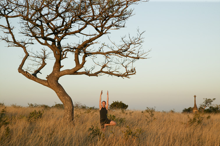 Yoga safari Phinda Private Game Reserve South Africa, wellness travel