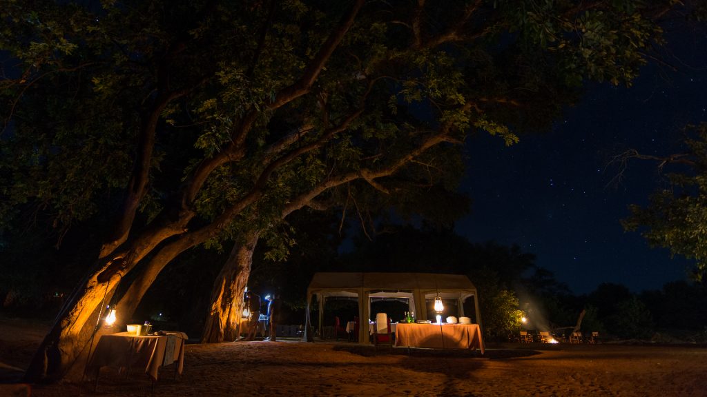 Pafuri Walking Safari dinner tent