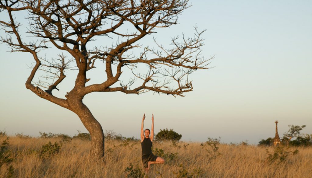 Yoga safari Phinda Private Game Reserve South Africa