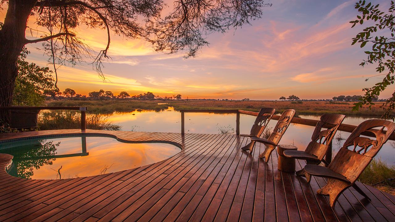 Lagoon-Camp-Pool-Area---Made-in-Africa-privately-hosted-Botswana-Safari