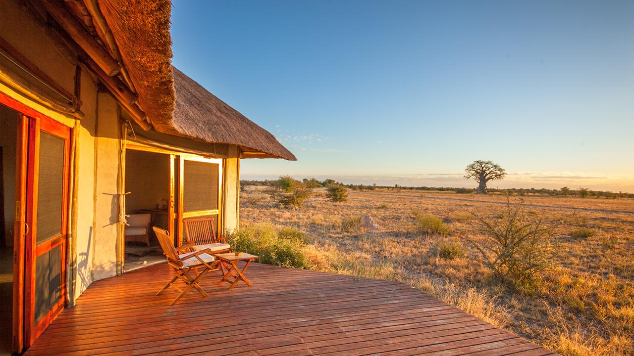 Nxai-Pan-Camp-Private-Patio---Made-in-Africa-privately-hosted-Botswana-Safari
