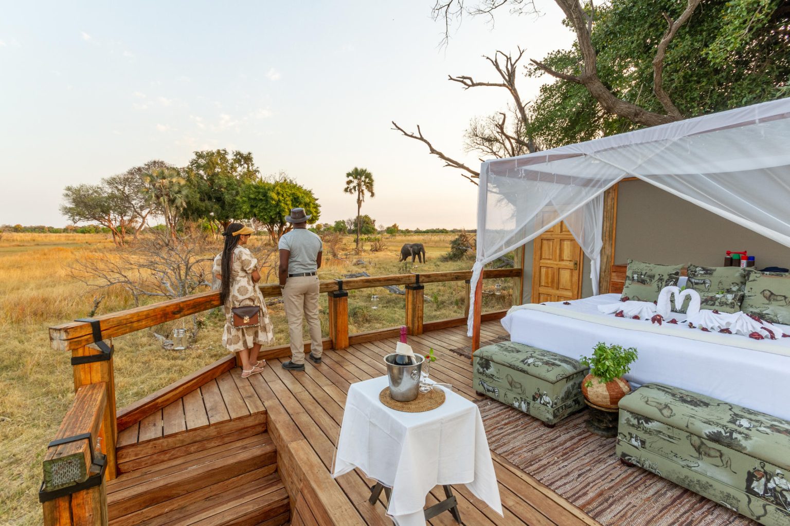 Camp Okavango sleep out deck